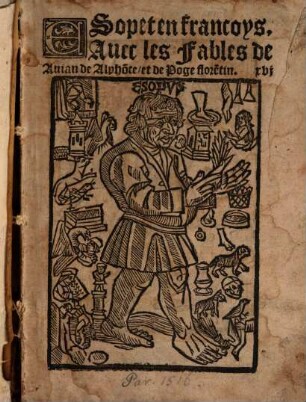 Esopet en françoys : avec les fables de Avien de Alphonte et de Poge Florentin
