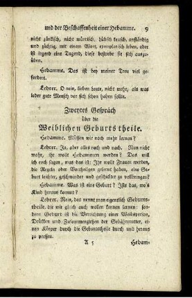 Zweytes Gespräch über die Weiblichen Geburtstheile.