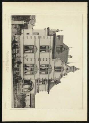 Tafel 93. Villa, Seefeldquai 43, Zürich. Architekt: Conrad von Muralt