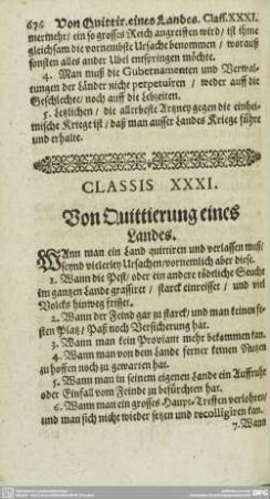 CLASSIS XXXI - XL