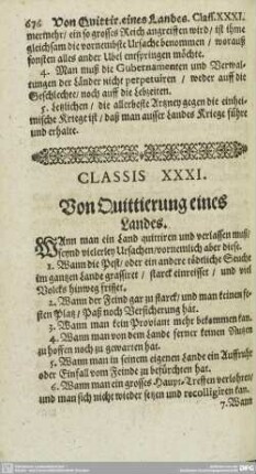 CLASSIS XXXI - XL