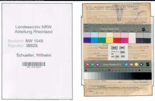 Entnazifizierung Wilhelm Schueller , geb. 28.09.1904 (Gastwirt)