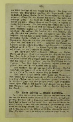 25. Kaiser Friedrich I., genannt Barbarossa