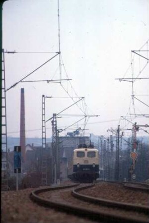 Ditzingen Lok 141 307 Nahverkehrszug S-WeilderStadt Bnb-Wagen