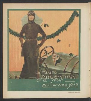 La mujer argentina en el sport automovilismo - [Dibujo]