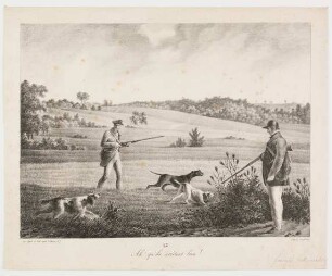 Jäger mit Hunden