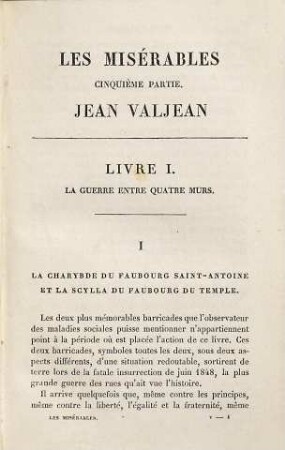 Les misérables, 5. Jean Valjean