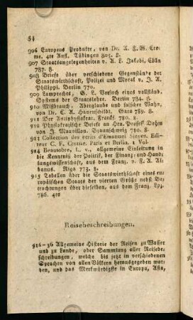 54-61, Reisebeschreibungen