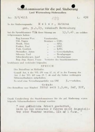 Meier, Mathäus