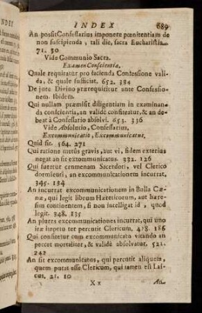 689-698, Examen Conscientiae - Fornicatio