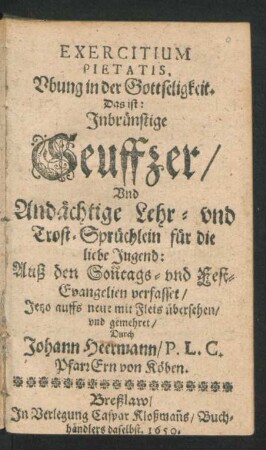 Exercitium Pietatis