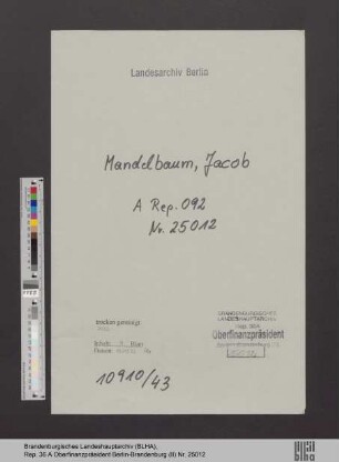 Mandelbaum, Jacob