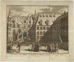 Verhaftung des Rates der Stadt Brüssel 1576 (aus einer Folge)