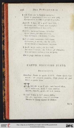 Canto vigesimo sesto