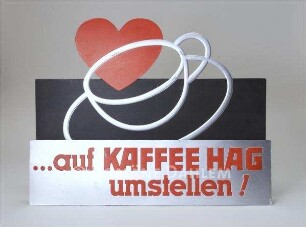 Reklameschild "Kaffee Hag"