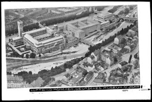 München, Deutsches Museum an der Isar, Luftbild
