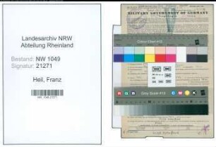 Entnazifizierung Franz Heil , geb. 07.04.1914 (Musiker)