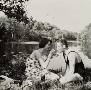 Ohne Titel (Paar beim Picknick)