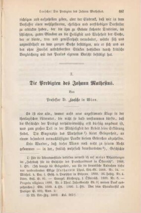 687-749 Die Predigten des Johann Mathesius