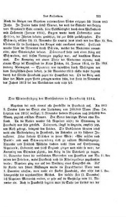 Der Winterfeldzug der Verbuendeten in Frankreich 1814