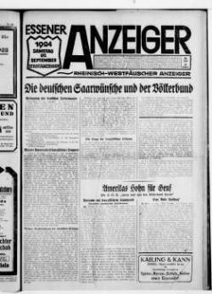 Essener Anzeiger. 1919-1940