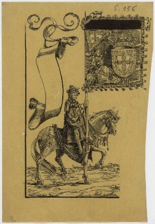 Das portugiesische Wappen, das portugiesische Wappen im Triumphzuge des Kaisers Max