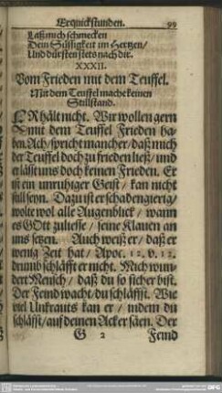 XXXII. Vom Frieden mit dem Teuffel