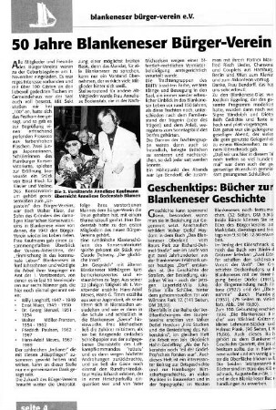 50 Jahre Blankeneser Bürger-Verein