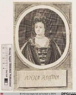 Bildnis Anna (Stuart), Königin von England und Schottland (ab 1707: von Großbritannien und Irland)