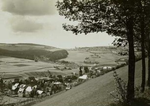 Geising und Altenberg : Geising und Altenberg. Ansicht von Osten