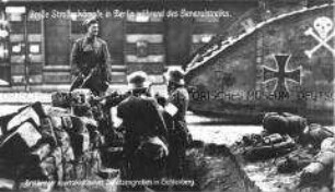 Schützengraben während der Märzkämpfe 1919 in Berlin.