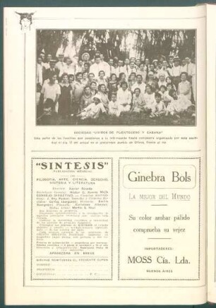 [Vista del festival de la] Sociedad "Unidos de Puenteceso y Cabana"