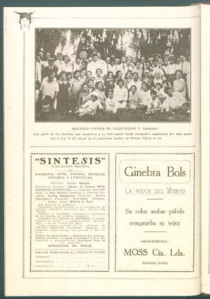 [Vista del festival de la] Sociedad "Unidos de Puenteceso y Cabana"