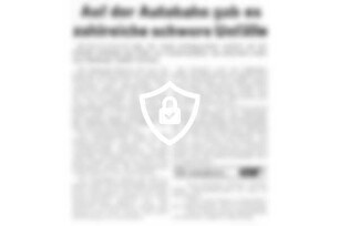 Auf der Autobahn gab es zahlreiche schwere Unfälle