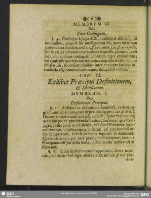 Cap. II. Exhibet Praeciui Definitionem, & Divisionem
