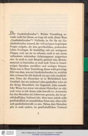 Was heißt geschichtlich denken?