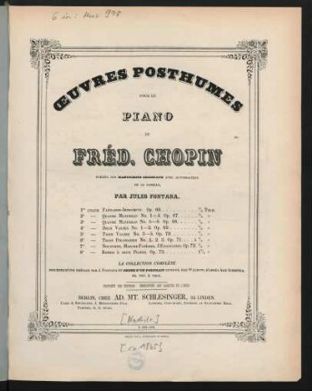 Livr. 6, No. 1: Ire polonaise : op. 71, No. 1