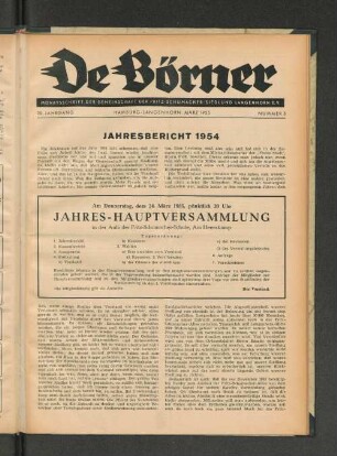 20. Jahrgang, Hamburg-Langenhorn, März 1955, Nummer 3