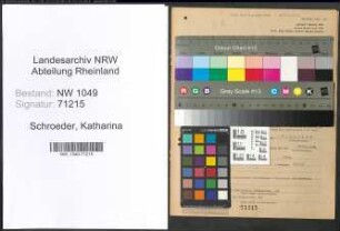 Entnazifizierung Katharina Schroeder , geb. 22.04.1902 (Prokuristin)