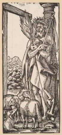 Christus mit der Dornenkrone und den Marterinstrumenten