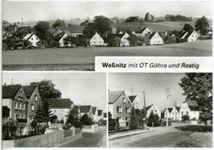 Weßnitz. Blick auf Weßnitz, Göhra und Rostig