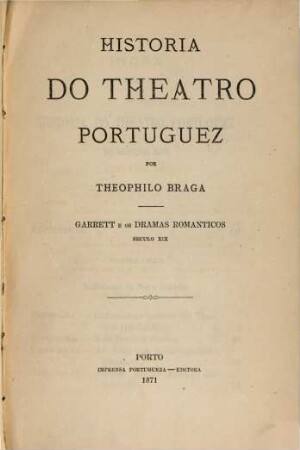 Historia da litteratura portugueza : [Tomos 14 in 7 Voll.]. 14
