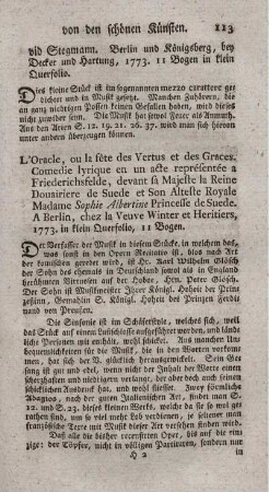 L'oracle, ou la fête des vertus et des graces.