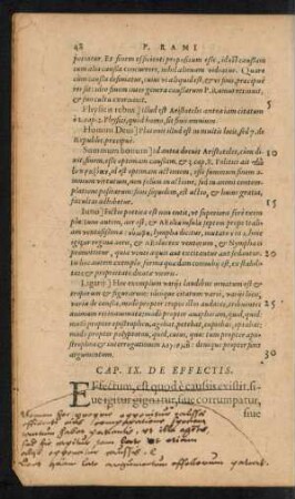Cap. IX. De Effectis.