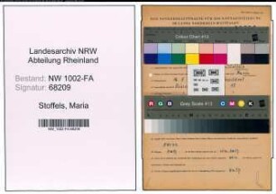 Entnazifizierung Maria Stoffels, geb. 16.07.1913 (Kauffrau)