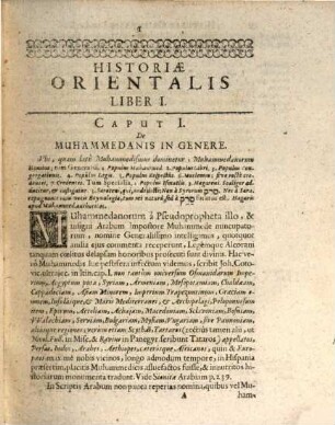 Historia orientalis : ex variis orientalium monumentis collecta