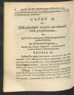 Caput II. De Distinctionum majoris aut minoris varia proportione ...