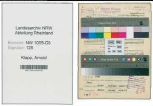 Entnazifizierung Arnold Klapp , geb. 28.04.1904 (Konstrukteur)