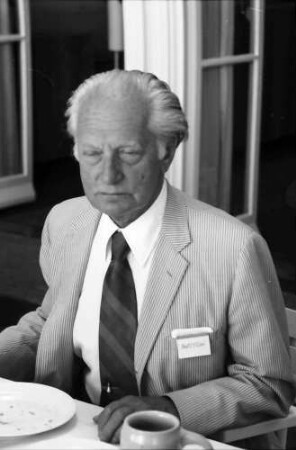 22. Tagung 1972 Mediziner; Beim Bayrischen Frühstück: Carl F. Cori