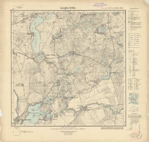 2335 (alte Nr.: 943) Langen Brütz, Meßtischblatt (4cm - Karte)